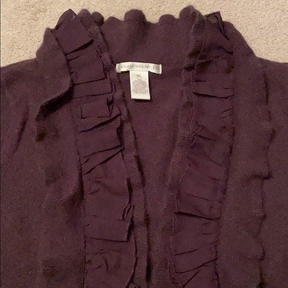 Beautiful Ruffle Cardigan Sweater - Picture 2 of 3